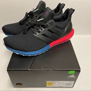 Adidas Ultra Boost DNA Shows Men’s Size 12 Black Red Blue White Sneakers